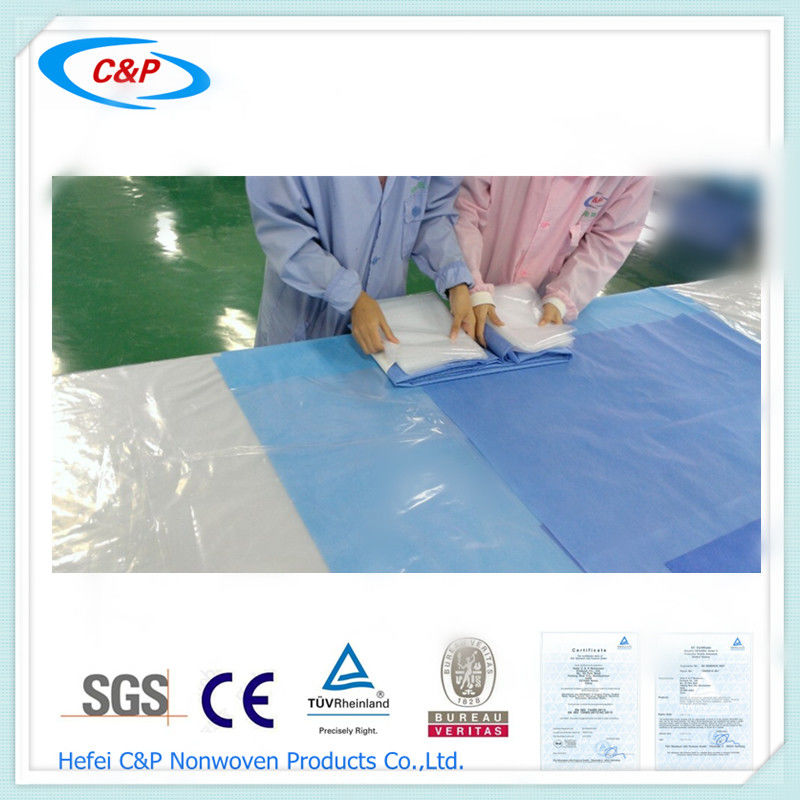 Medical Radial Femoral Angio Drape with 2 Windows